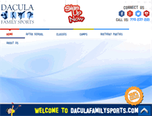 Tablet Screenshot of daculafamilysports.com